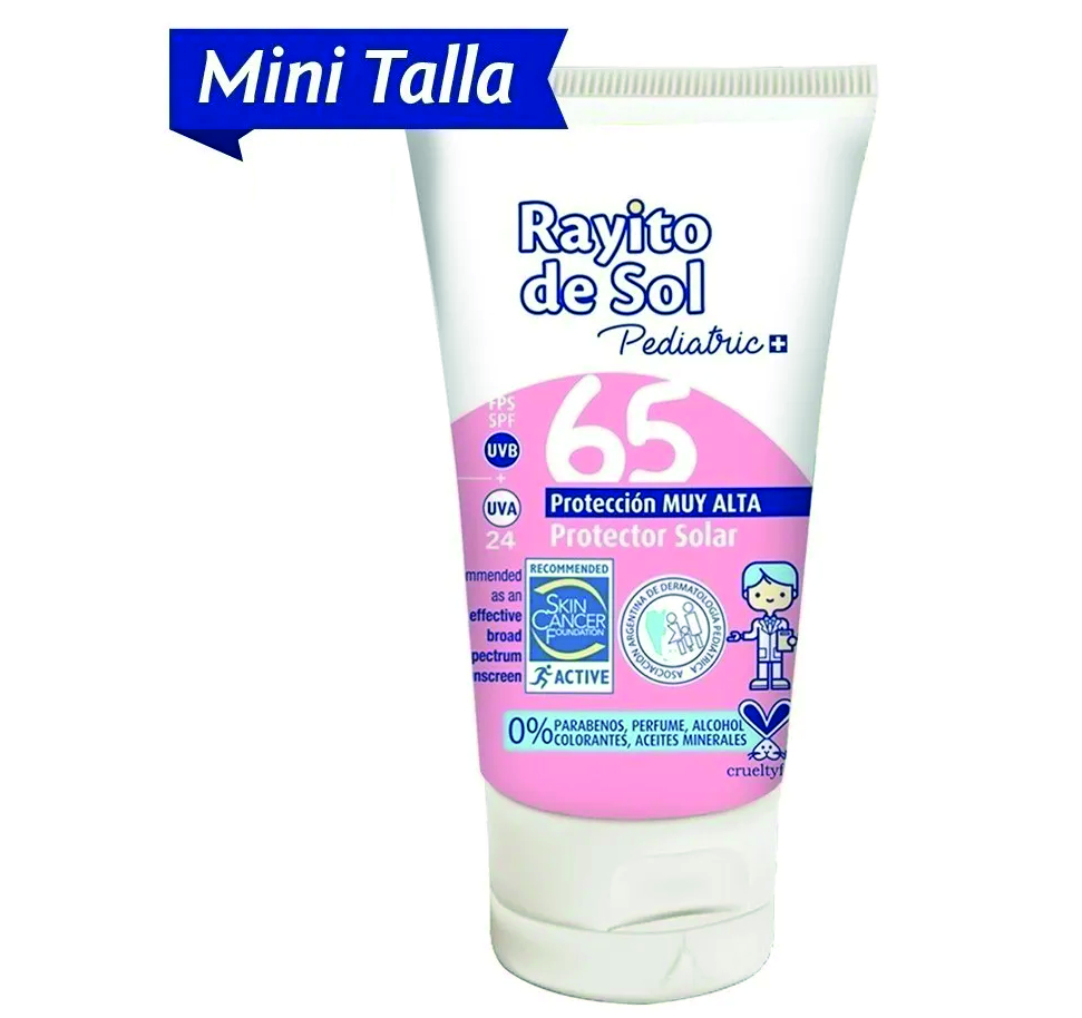 RAYITO DE SOL PROTECTOR SOLAR PEDIATRIC FPS 65 X 30 G.